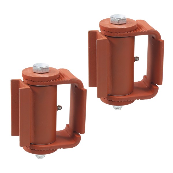 LiftMaster GUARDIAN Adjustable Hinge - Prime Coated, Round Mount, Both Sides (Pair) - 3110P