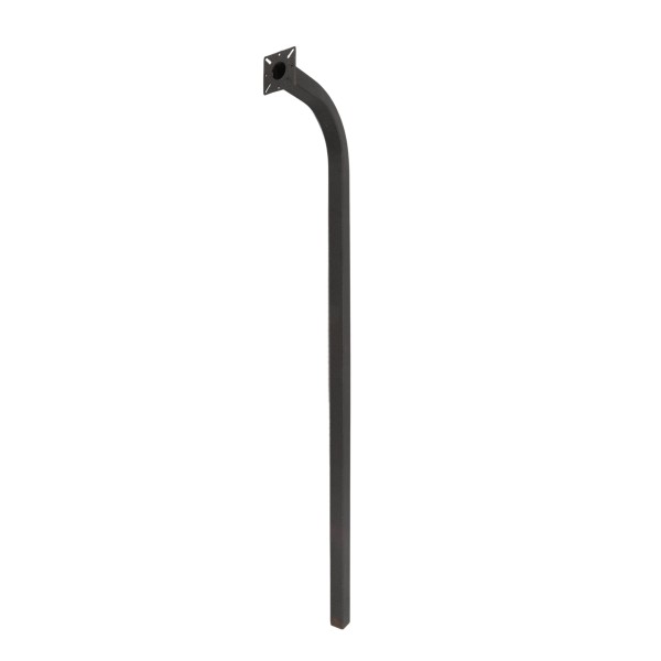 LiftMaster 64" Heavy-Duty Black Steel Gooseneck Pedestal - (In Ground Mount) - 50-PED64 (Access Control Solutions)