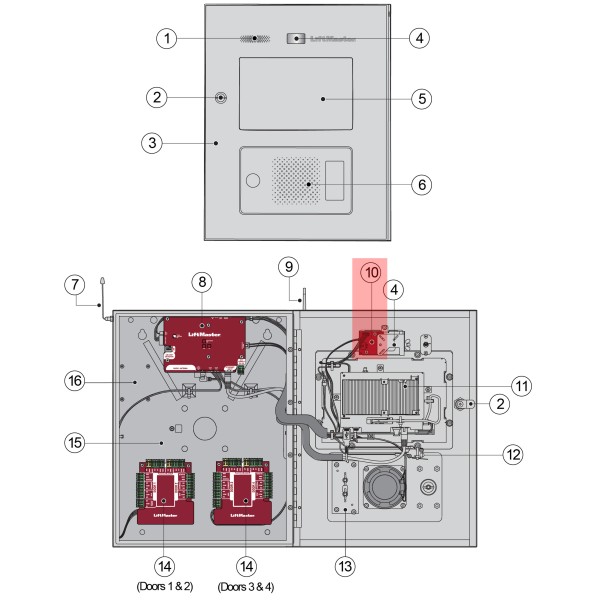 LiftMaster Sensor Board CAPXL - K001D8592