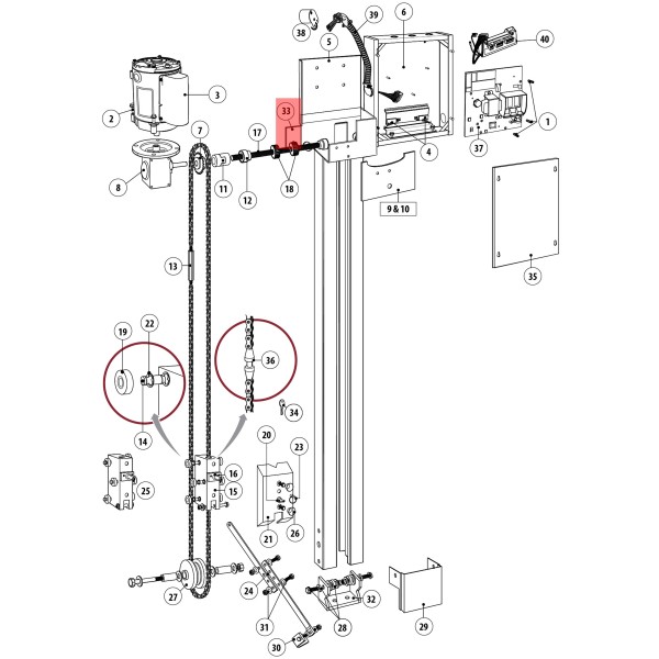 LiftMaster Mounting Plate, Q097 - K10-50155