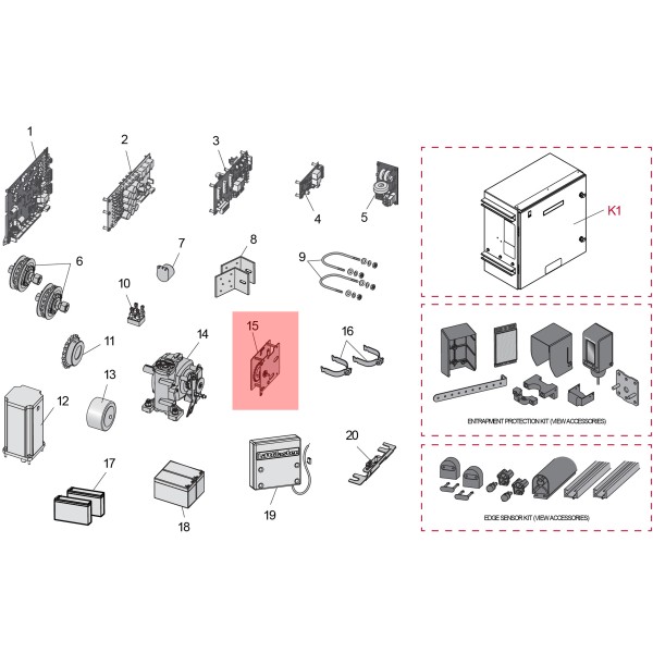 LiftMaster Limit System, INSL24UL/IHSL24UL - K41-0247-000