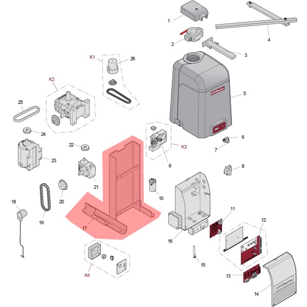 LiftMaster Chassis, CSW200 - K73-37195