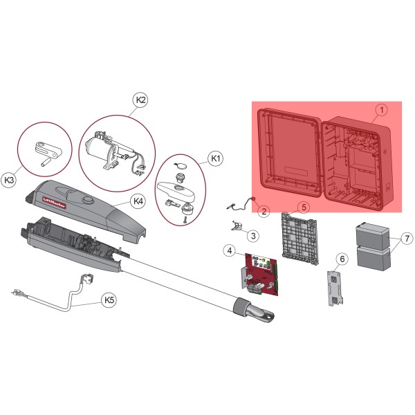 LiftMaster Control Box, Plastic, LA400U - K74-36798-5