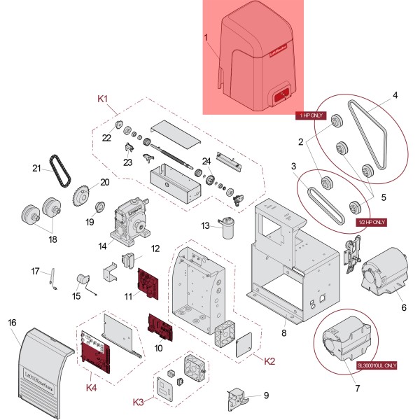 LiftMaster Cover, SL3000AC - K77-37708