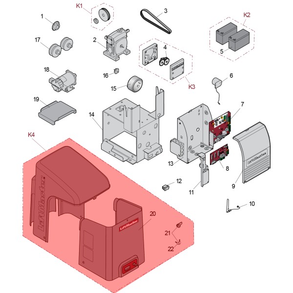 LiftMaster Cover, Front/Back, CSL24U - K77-37852