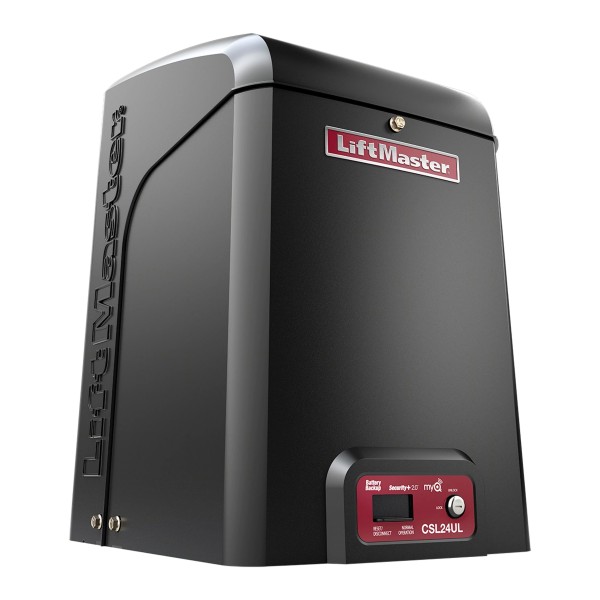 LiftMaster 24VDC Commercial Slide Gate Opener w/ Photo Eye, Edge & Wireless Kit - CSL24ULWKMC