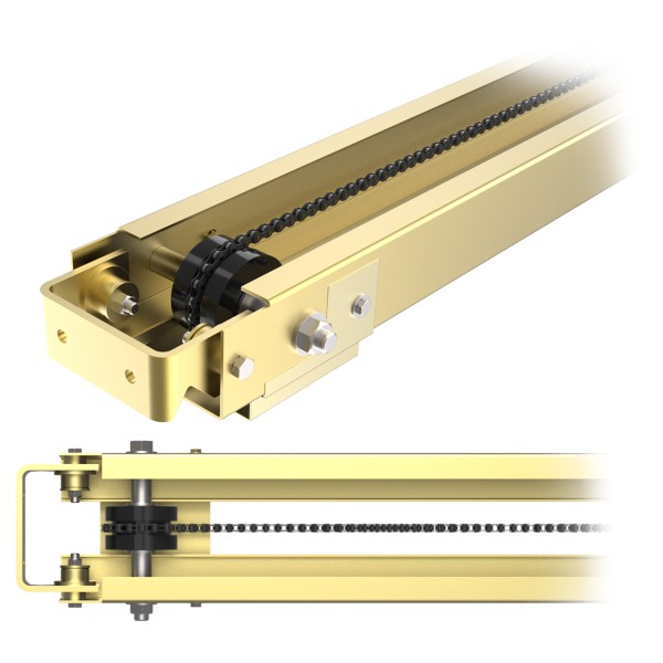 LiftMaster HCTDCUL Specialty Overhead 12 ft. Rail (Rail only) - HCT12