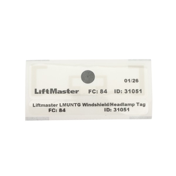LiftMaster Dual Purpose RFID Tag - Headlamp or Windshield Placement