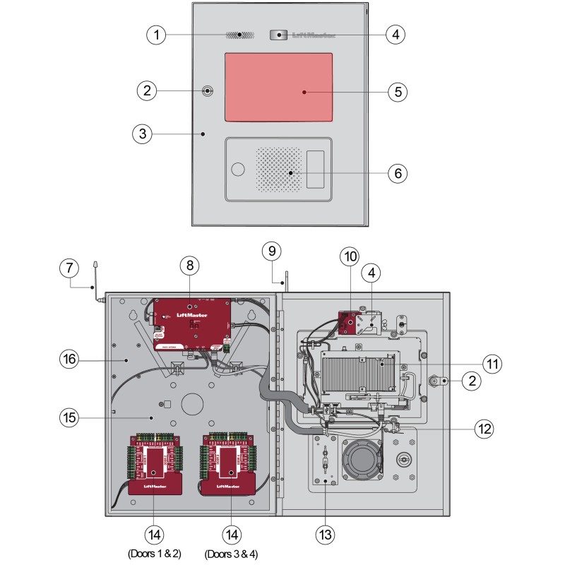 LiftMaster Faceplate Kit, CAPXL K410104000 Simple Gate Openers