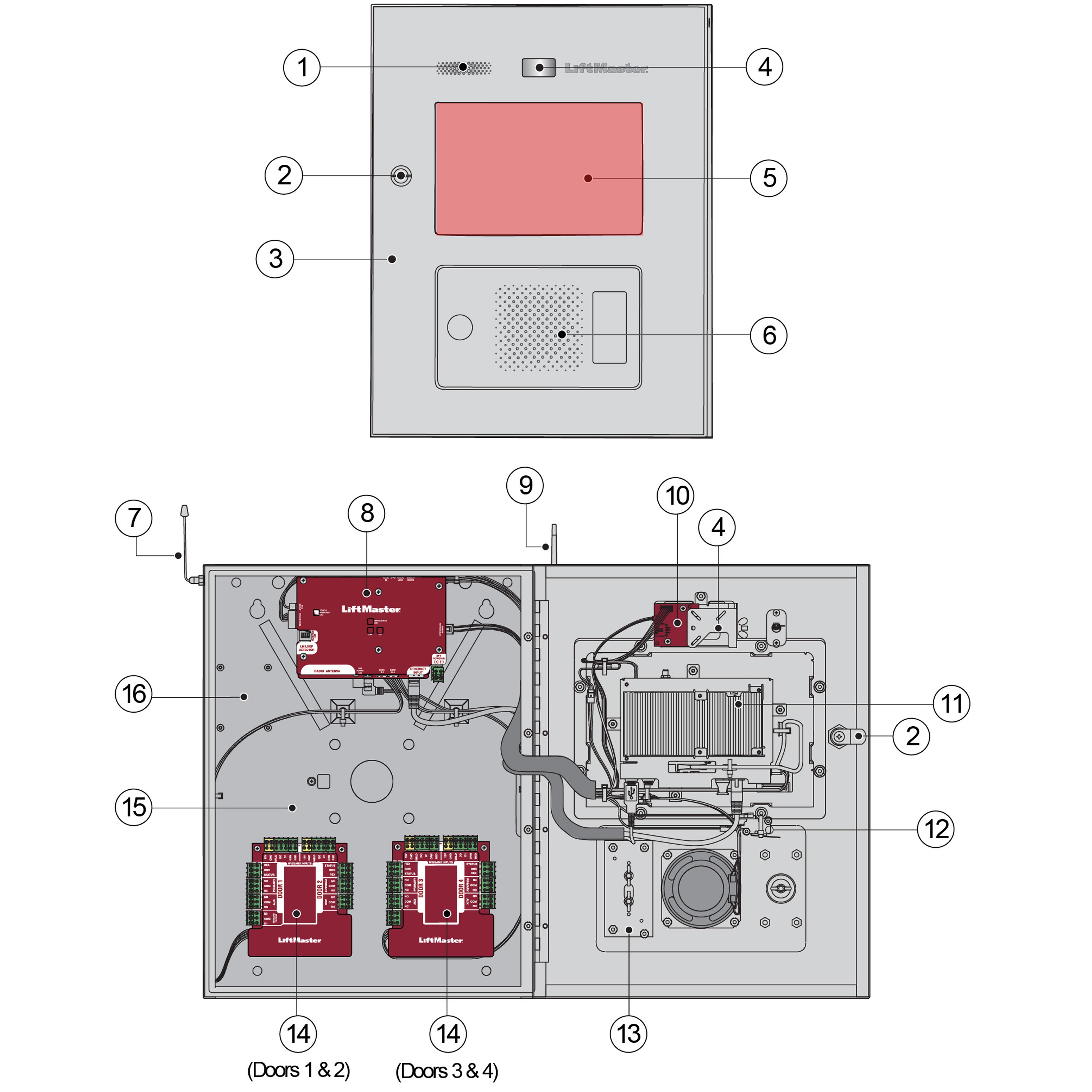 LiftMaster WiFi Antenna Replacement Kit - Compatible With CAPXL/CAPXLV Access Systems
