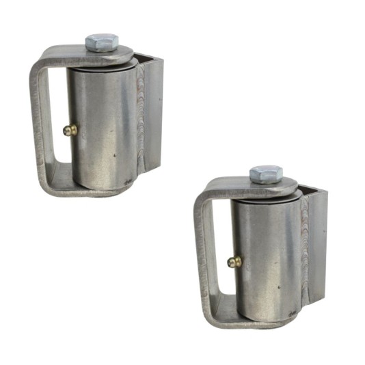 LiftMaster GUARDIAN Specialty Hinge - Stainless Steel, Flat Mount, Both Sides (Pair) - 2180SS