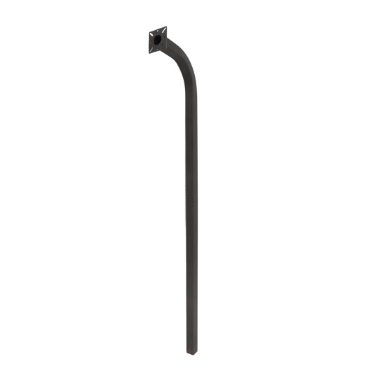 LiftMaster 64" Heavy-Duty Black Steel Gooseneck Pedestal - (In Ground Mount) - 50-PED64 (Access Control Solutions)