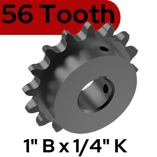 LiftMaster Sprocket Kit w/ 56-Tooth 1.25" Bore x 1/4" Keyway - 71-1550B56LGH