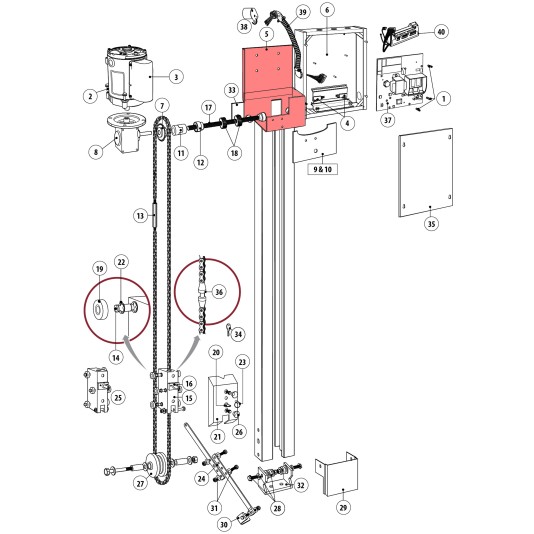 LiftMaster Chassis, Q067 - K09-50124