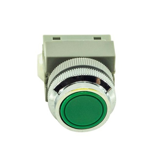 LiftMaster Pushbutton Switch, 120VAC, 6A, Green, (Open) - K30-100-E