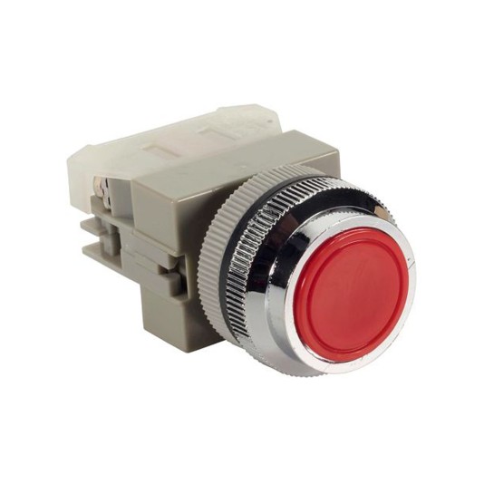 LiftMaster Pushbutton Switch, 6A, 120VAC, Red, (Closed) - K30-200-E
