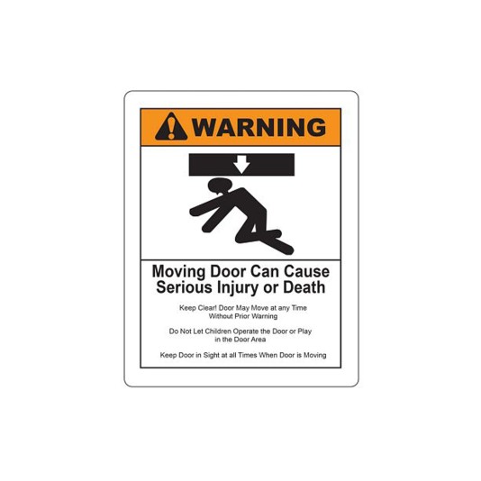 LiftMaster Warning Sign, English/Spanish, Pack of 10, High-Visibility - K40-35246-2