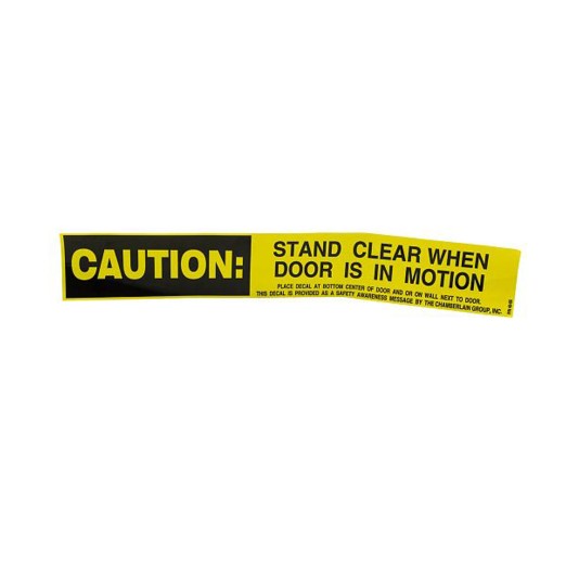 LiftMaster Caution Label, 2" x 4", Adhesive Backed, Safety Warning - K40-55