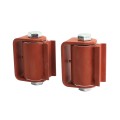 LiftMaster GUARDIAN Heavy Duty Hinge for Gate Openers - Prime Coated, Flat to Gate, Round to Post (Pair) - 2015P