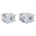 LiftMaster GUARDIAN Standard Hinge - Zinc Plated, Round Mount, Both Sides (Pair) - 2110Z