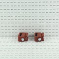 LiftMaster GUARDIAN Flat-Round Mounted Roller Cage Bearing Gate Hinge (Pair) Prime Coated - 2115P
