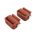 LiftMaster GUARDIAN Flat-Round Mounted Roller Cage Bearing Gate Hinge (Pair) Prime Coated - 2115P