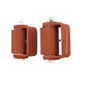 LiftMaster GUARDIAN Adjustable Flat Mounted Roller Cage Bearing Gate Hinge (Pair) Prime Coated - 3100P