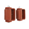 LiftMaster GUARDIAN Adjustable Flat Mounted Roller Cage Bearing Gate Hinge (Pair) Prime Coated - 3100P
