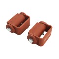 LiftMaster GUARDIAN Adjustable Flat Mounted Roller Cage Bearing Gate Hinge (Pair) Prime Coated - 3100P
