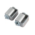 LiftMaster GUARDIAN Adjustable Flat Mounted Roller Cage Bearing Gate Hinge (Pair) Prime Coated - 3100P