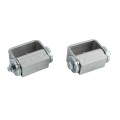 LiftMaster GUARDIAN Adjustable Flat Mounted Roller Cage Bearing Gate Hinge (Pair) Prime Coated - 3100P