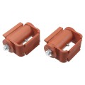 LiftMaster GUARDIAN Adjustable Hinge - Prime Coated, Round Mount, Both Sides (Pair) - 3110P
