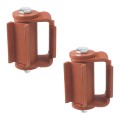 LiftMaster GUARDIAN Adjustable Hinge - Prime Coated, Round Mount, Both Sides (Pair) - 3110P