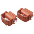 LiftMaster GUARDIAN Adjustable Hinge - Prime Coated, Round Mount, Both Sides (Pair) - 3110P