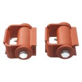 LiftMaster GUARDIAN Adjustable Hinge - Prime Coated, Round Mount, Both Sides (Pair) - 3110P