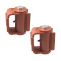 LiftMaster GUARDIAN Adjustable Hinge - Prime Coated, Round Mount, Both Sides (Pair) - 3110P