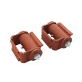 LiftMaster GUARDIAN Adjustable Round Mounted Roller Cage Bearing Gate Hinge (Pair) Prime Coated - 3110P