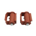 LiftMaster GUARDIAN Adjustable Round Mounted Roller Cage Bearing Gate Hinge (Pair) Prime Coated - 3110P