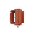 LiftMaster GUARDIAN Adjustable Round Mounted Roller Cage Bearing Gate Hinge (Pair) Prime Coated - 3110P