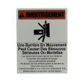 LiftMaster Warning Sign, Aluminum, French - 40-3505-FR