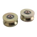 LiftMaster 4" Power Wheel Cold-Rolled Steel With Gold-Zinc Plating (Pair) - AH107 (Accessories)