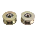 LiftMaster 4" Power Wheel Cold-Rolled Steel With Gold-Zinc Plating (Pair) - AH107 (Accessories)