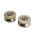 LiftMaster 4" Power Wheel Cold-Rolled Steel With Gold-Zinc Plating (Pair) - AH107 (Accessories)