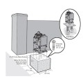 LiftMaster Commercial Swing Gate Opener - 1.5HP, 24VDC, 120/240 VAC 1PH, With Photo Eye - HDSW24UL