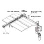 LiftMaster AUX Side-Mounting Trolley Modification for JHDC Commercial Door Jackshaft Hoist 1200 & 2200 Series Openers (2,200 lbss, 20 ft.) - 1222AUXTROLLEY20