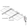 LiftMaster AUX Side-Mounting & Dual Trolley Modification for JHDC Commercial Door Jackshaft Hoist 1200 Series Openers (1,200 lbss, 14 ft.) - 12DUALAUXTROLLEY14