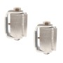 LiftMaster GUARDIAN Heavy-Duty Hinge for Gate Opener Systems - Zinc Plated, Round Mount, Both Sides (Pair) - 2010Z