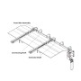 LiftMaster Dual AUX Trolley Modification for JHDC Commercial Door Jackshaft Hoist 2200 Series Openers (2,200 lbss, 16 ft.) - 22DUALAUXTROLLEY16
