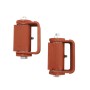LiftMaster GUARDIAN Adjustable Hinge for Gate Opener Systems - Prime Coated, Flat Mount, Both Sides (Pair) - 3100P