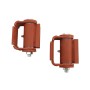 LiftMaster GUARDIAN Adjustable Hinge for Gate Opener Systems - Prime Coated, Round Mount, Both Sides (Pair) - 3110P